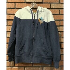 Walt Disney World Full Zip‎ Womens Hooded Sweatshirt Mickey Compass Size M